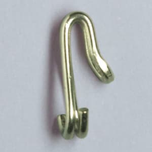 Rollringhaken Messing, vernickelt