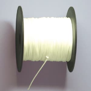 Perlonkordel 2,3/2,5mm weiß -