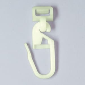 Klick-Gleiter 4mm mit Faltenlegehaken,