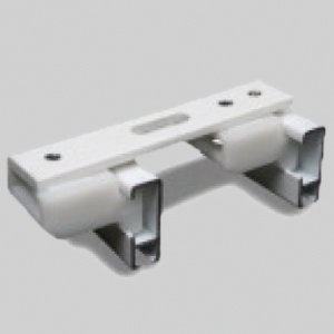 Deckenträger 2-läufig Aluminium weiß, | Schienenabstand 50mm/60mm